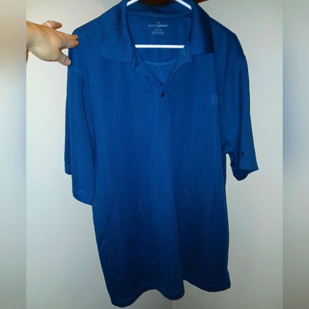 Grand Slam Golf XL Tall Blue Collared Polo